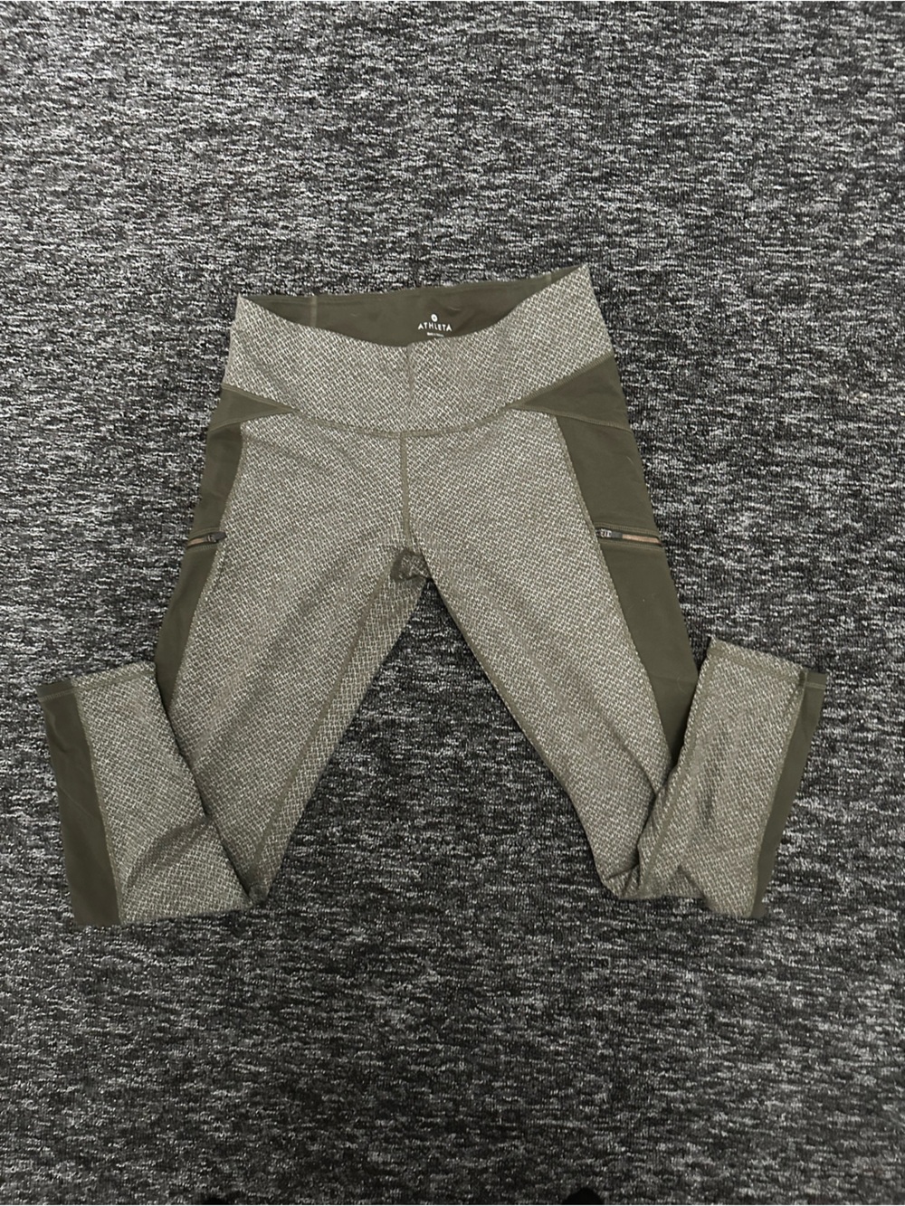 Athleta Olive Green Long Sleeve Top